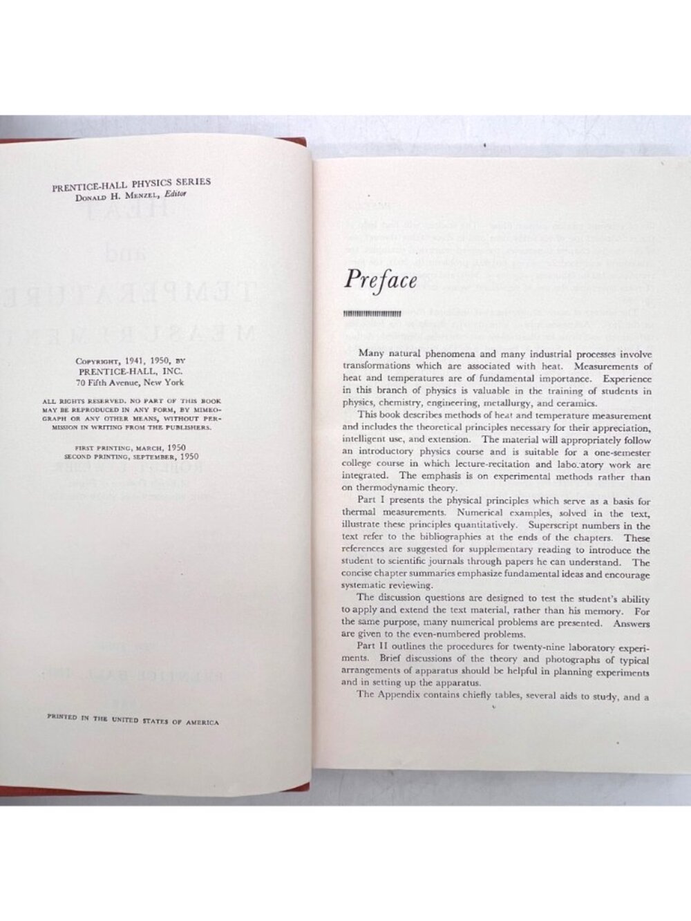 Heat And Temperature Measurement By Robert L. Weber Prentice-Hall Physics 1950 - Picture 4 of 16